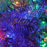 4FT Sliver Pre-Lit Artificial Christmas Tree, Hinged Full Tree with Metal Stand, 400 Branch Tips, 97863431