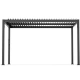 ZNTS 8610C Louver Pergola 10x13FT Aluminum Frame & Louvers W2089P187635