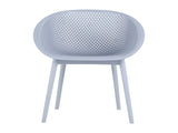 Summer - 2-Pack Modern Lounge Chairs Indoor/Outdoor All-Weather PP Plastic, Lightweight for Patio, W3450P323311