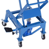 Hydraulic Motorcycle Scissor Jack Lift 300lbs Foot Step Wheels for Dirt Bikes 76130904