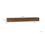 Floating TV Stand, Wall Mounted TV Shelf with Led Lights & Power Outlet,High Gloss TV Cabinet for W1321P272342