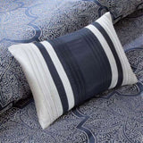 8 Piece Jacquard Comforter Set Navy Cal King B03596805