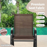 2 PCS Metal Patio Rocking Chair 62017621