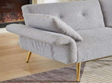Modern Teddy Upholstered Accent Loveseat Sofa With Side Pocket,Folding Sleeper Sofa Bed With W1117P303446