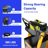 Multi-function welder trolley, MIG TIG ARC plasma cutter storage tank with 2 safety chains, portable W227P220276