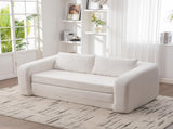 71" 2-in-1 Pull Out Foldable Loveseat Sofa Bed with Armrest & Backrest Pillows, Convertible Chenille W3118P388899