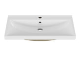 24 Inch Bathroom Vanity Sink Top,Ceramic Basin,2.6-inch Thickened Ceramic Basin,Does Not Include W3151P374492