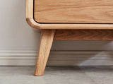 Pure Solid Wood Bedside Cabinet Modern Simple Nightstands Oak Bedside Cabinet Nordic Bedroom Solid W1283P376337