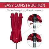 Outdoor beach umbrella/Double-Sided Market Umbrella 45957691