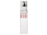 One Door & Three Layers Bathroom Cabinet White 99595390
