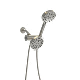 Multi Function Dual Shower Head - Shower System with 4.7" Rain Showerhead, 8-Function Hand Shower, W124362293