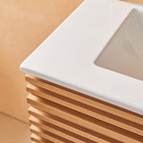 30" Wall Mounted & Floating Single Vanity with Ceramic Sink W1826P255391