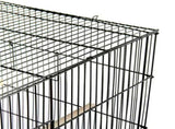 30.5'' Metal Cage with Wood Perches for Small birds, Black 82093421