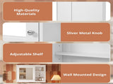 36'' x 28'' Medicine Cabinet, Wall Mounted Bathroom Storage Cabinet, Modern Bathroom Wall Cabinet N710P322791K