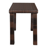 ZNTS Bar Table Brown Gradient （ONLY table） 07380505