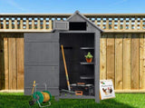 Outdoor Tool Storage Cabinet, Wooden Fir Garden Shed with Single Storage Door 10406110