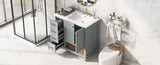 36" Bathroom Vanity with Sink Top, Bathroom Vanity Cabinet with Two Doors and Two Drawers, Solid N725P245278E