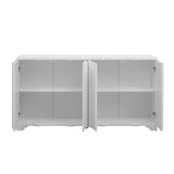 Sophisticated 4-Door Sideboard Adorned with Intricate Linear Accents and Luxurious N711P247438K