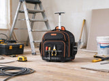 Rolling Tool Backpack, 110 lbs Capacity 45 Pockets Roller Tool Bag on Wheels 09205972