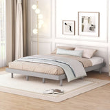 Modern Design Queen Floating Platform Bed Frame for Grey Color W697123295