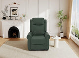 Manual Recliner 270&degSwivel Rocker Recliner Chair PU Leather Recliner with Massage and Heating, N763P363558F