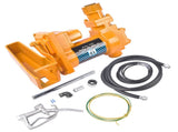 12V 15 GPM Yellow Fuel Transfer Pump Discharge Hose Manual Nozzle Kit 87500842