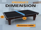 7*4ft Black Mid-Size Ping Pong Conversion Top Foldable & Portable Table Tennis Table Top for Indoor W1408P310184