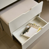 3-in-1 Vanity Desk with Mirror And Lights, Small Vanity Desk Set with Visible Glass Tabletop, 3 T3685P338702