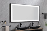 72 x6 Inch LED Bathroom Mirror with Aluminum Frame, Wall Mounted Vanity Mirror, Anti-Fog, Memory, W2287P279821