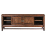 74" TV Stand Console, For TVs up to 85 inches, No Assembly Required, Two-Tone Finish B108P163818