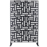 Outdoor & Indoor Privacy Metal Privacy 76" H48" W, Freestanding Decorative Privacy W465P193192