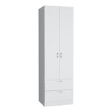 Vico 76" High Armoire Wardrove Closet with 2 Drawers, Double Door Cabinet , One Shelf and Hanging B070P188838