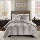 Full/Queen Faux Fur Comforter Mini Set B03596919