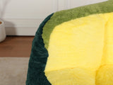 Oversized Bean Bag Chairs,Multicolor Faux Fur Couch Filled with Shredded Sponge,Large Lounger Sofa 34352356