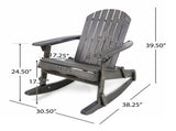 MALIBU ADIRONDACK ROCKING CHAIR 61681.00DGRY