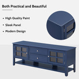 TV Stand for TVs up to 60'', Entertainment Center Multifunctional Storage Space, TV Cabinet WF309280AAC