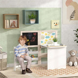 White 3 in 1 Kids Table and Chair Set 26880978