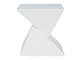 All Weather MGO X Design Side Table - Stylish White Indoor Outdoor Table for Home, Garden, Balcony, N770P341402W