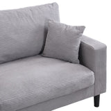 74" High Resilience three seater Sofa, Wooden Frame 3 Seat Sofa, Comfy , Modern Upholstered Sofa, W311P221220