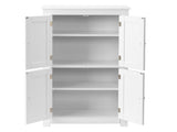 White MDF with vertical stripes, 60*30*110cm, 4-door bathroom vanity 31144451