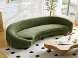 92.13 Inch Modern Design Curved Shaped Sofa Couch for Living Room,Upholstered Fabric 4-Seat Sofa No W2582P231488