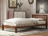 Wood Platform Bed with Headboard/Wood Slat Support.Twin WF191770AAD