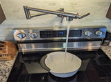 Pot Filler Faucet Wall Mount,Brushed Nickel Finish and Dual Swing Joints DesignUnable ship 37240296