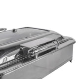 Electric Chafing Dish 9L/9.5QT Food Warmer w/Glass Lid for Catering 110V 60Hz Restaurant Food Warmer 54294873