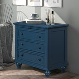 U_STYLE 3-Drawer Storage Wood Cabinet, End Table with Pull out Tray WF319367AAV