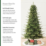 Fraser Slim Fir 7.5ft Christmas Tree Pre-Lit Artificial with 3,429 Branch Tips & 792 Low-Voltage 97339463