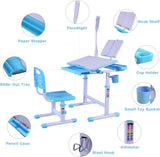 Desk for Kids Desk and Chair Set Kids Art Desk Drafting Table Desk Set with Adjustable Height, 60341653