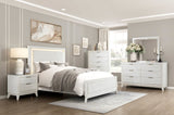 Antique White Finish Nightstand with Drawers Modern Bedroom Furniture 1pc B011P286903