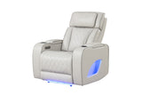 ZNTS Fortuner Modern Style Upholstery Recliner Chair Made with Wood & Massage Function Included-Beige B009P287720