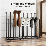 ZNTS Boot Rack Organizer for 8 Pairs, Free Standing Boot Storage Metal Shoe Rack Fit for Tall Boots 37432276